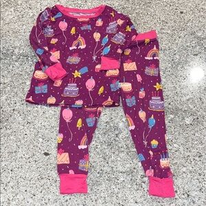 Little Sleepies “Birthday Wishes” Bamboo 2-Piece Pajama Set